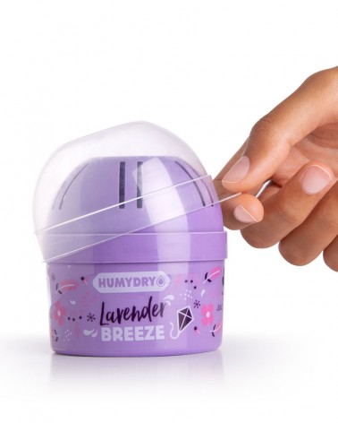 El deshumidificador mini lavender breeze aporta un perfume suave y agradable a lavanda
