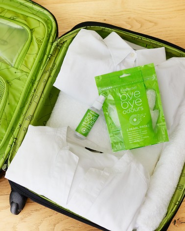 Las perlas y el spray freshwave son ideales apra tus viajes