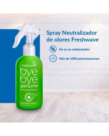 El spray neutralizador de olores no enmascara los olores, los elimina totalmente