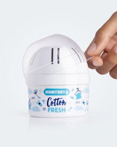 El deshumidificador mini cotton fresh tiene perfume a ropa limpia
