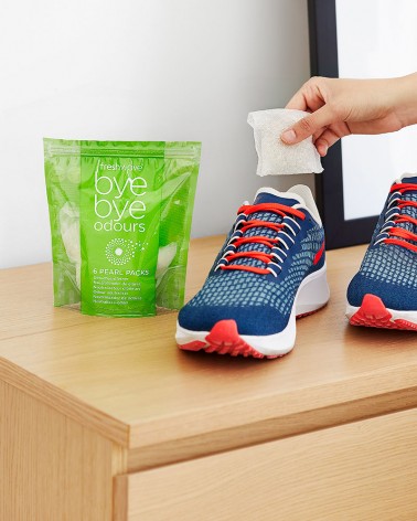 Perlas Freshwave para eliminar lo malos oloes en los zapatos