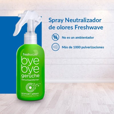 El spray neutralizador de olores no enmascara los olores, los elimina totalmente