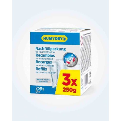 Humydry Recambios Antihumedad 3x250g