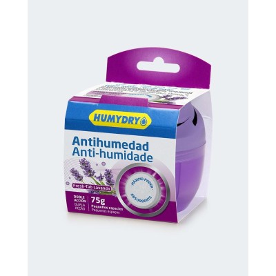 Aparato deshumidificador Humydry DUPLO 75g, ayuda a regular el grado de humedad ambiental en espacios pequeños.