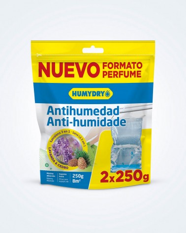 Antihumedad colgante de 250g con aroma a ropa limpia