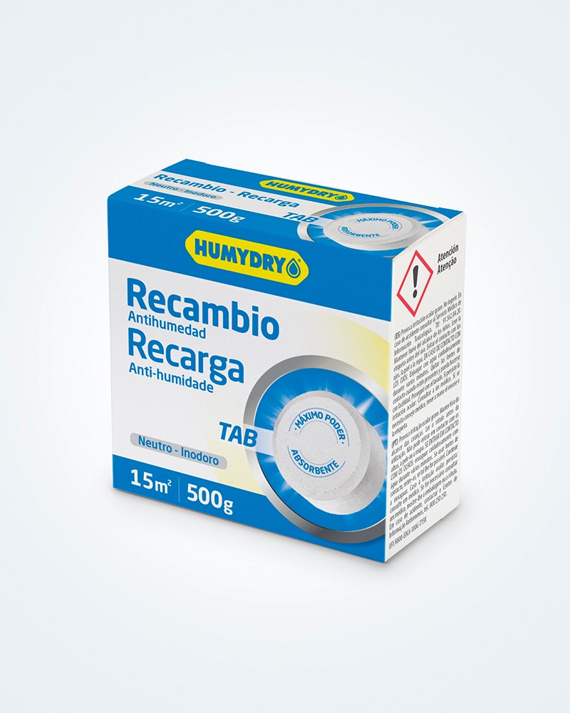 Recambio antihumedad humydry en tableta