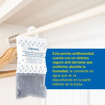 Deshumidificador con percha para colgar dentro del armario