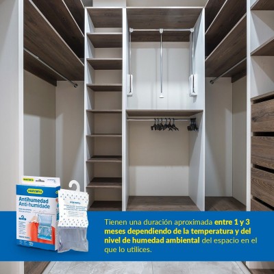 Deshumidificador colgable ideal para armario