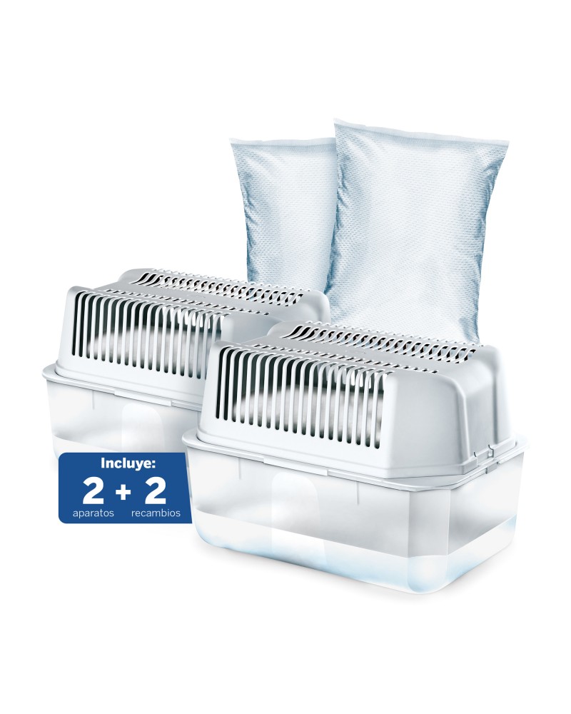 pack 2 aparatos antihumedad magnum + 2 recambios