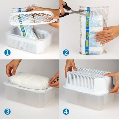 Fácil montaje y sustitución de los recambios antihumedad