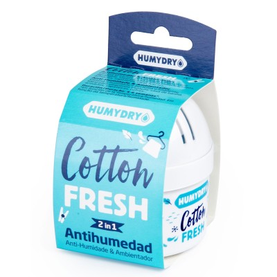Deshumidificador Mini cotton con doble función: antihumedad y ambientador