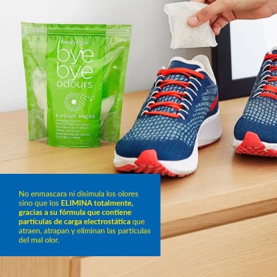 Contiene partículas de carga electrostática que atraen, atrapan y eliminan las partículas del mal olor.