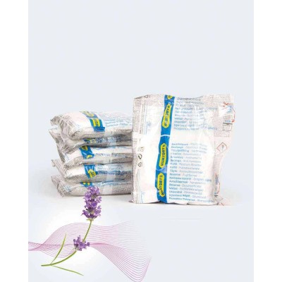 Pack de seis recambios antihumedad en bolsita Humydry de 450g aroma lavanda