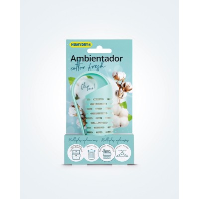 Ambientador en clip con aroma a cotton