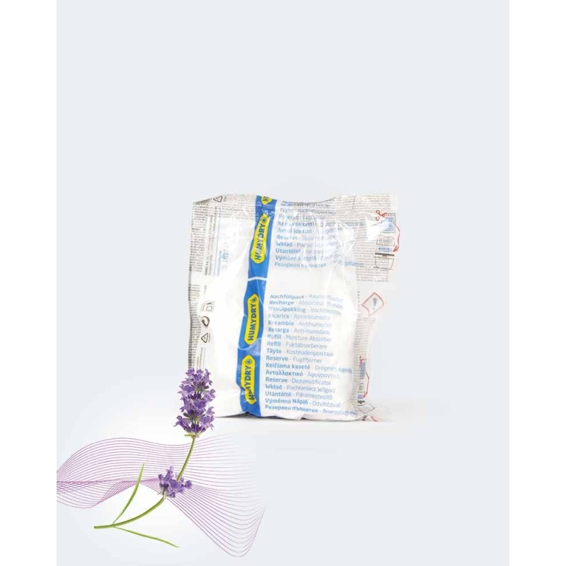 Pack de diez recambios antihumedad 450g aroma lavanda