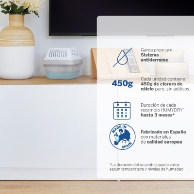 Lote Humydry Premium Plus 450g + 3 recambios