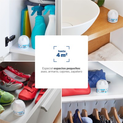 Lote Humydry 4 Mini 75g deshumidificadores Cotton Fresh