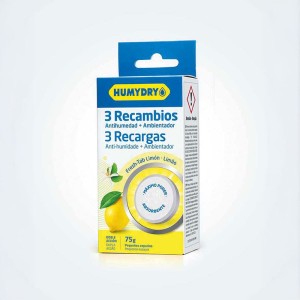 HUMYDRY Recambios Mini Tab 3x75g para deshumidificador