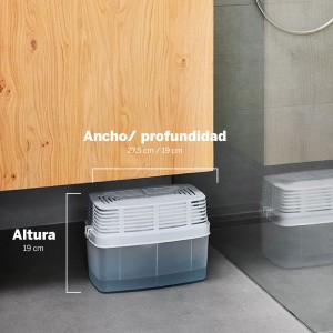 Aparato antihumedad recargable para espacios grandes