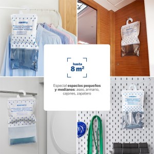 Pack 2 Humydry Percha Antihumedad Salvalana 250g