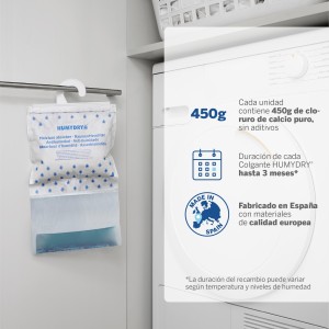 Lote HUMYDRY 6 Perchas deshumidificadoras