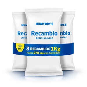 Lote Recambios Antihumedad Pack de 3 unidades 1 kg