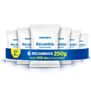 Lote 6 Recambios Antihumedad Humydry 250g