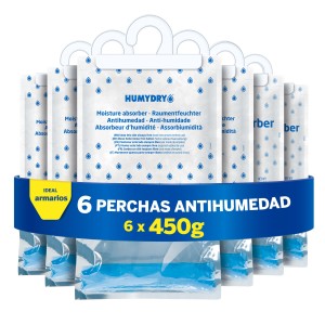 Lote HUMYDRY 6 Perchas deshumidificadoras