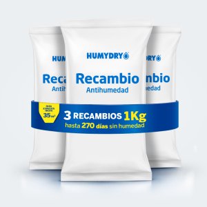 Lote Recambios Antihumedad Pack de 3 unidades 1 kg