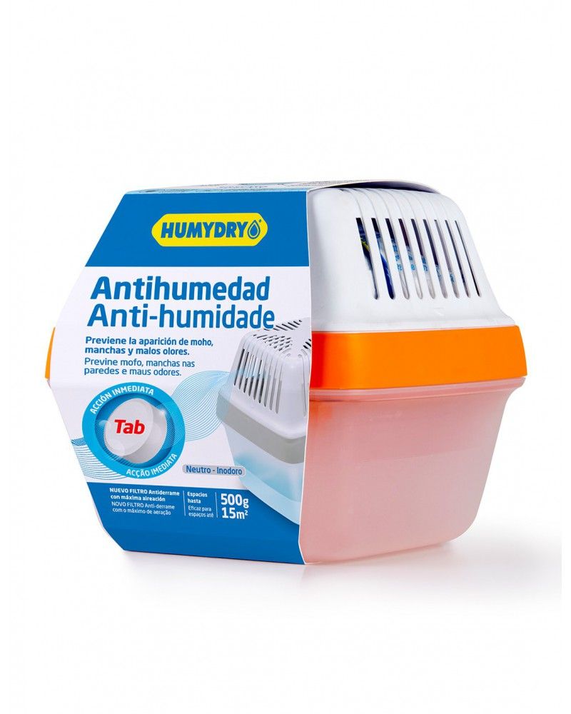 Aparato antihumedad Humydry Premium Plus en naranja