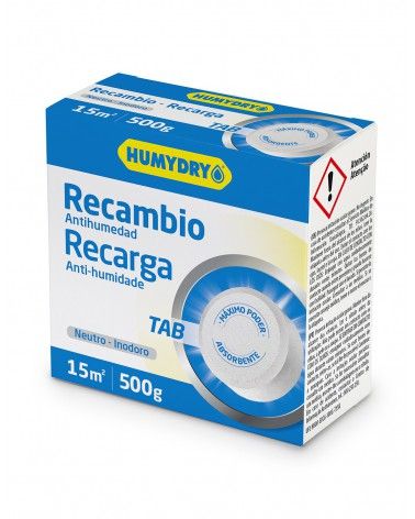 Recambio antihumedad humydry en tableta
