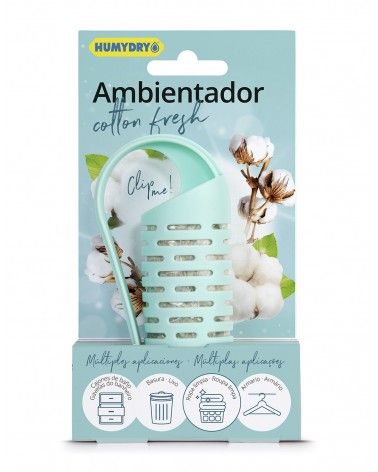 Ambientador en clip con aroma a cotton
