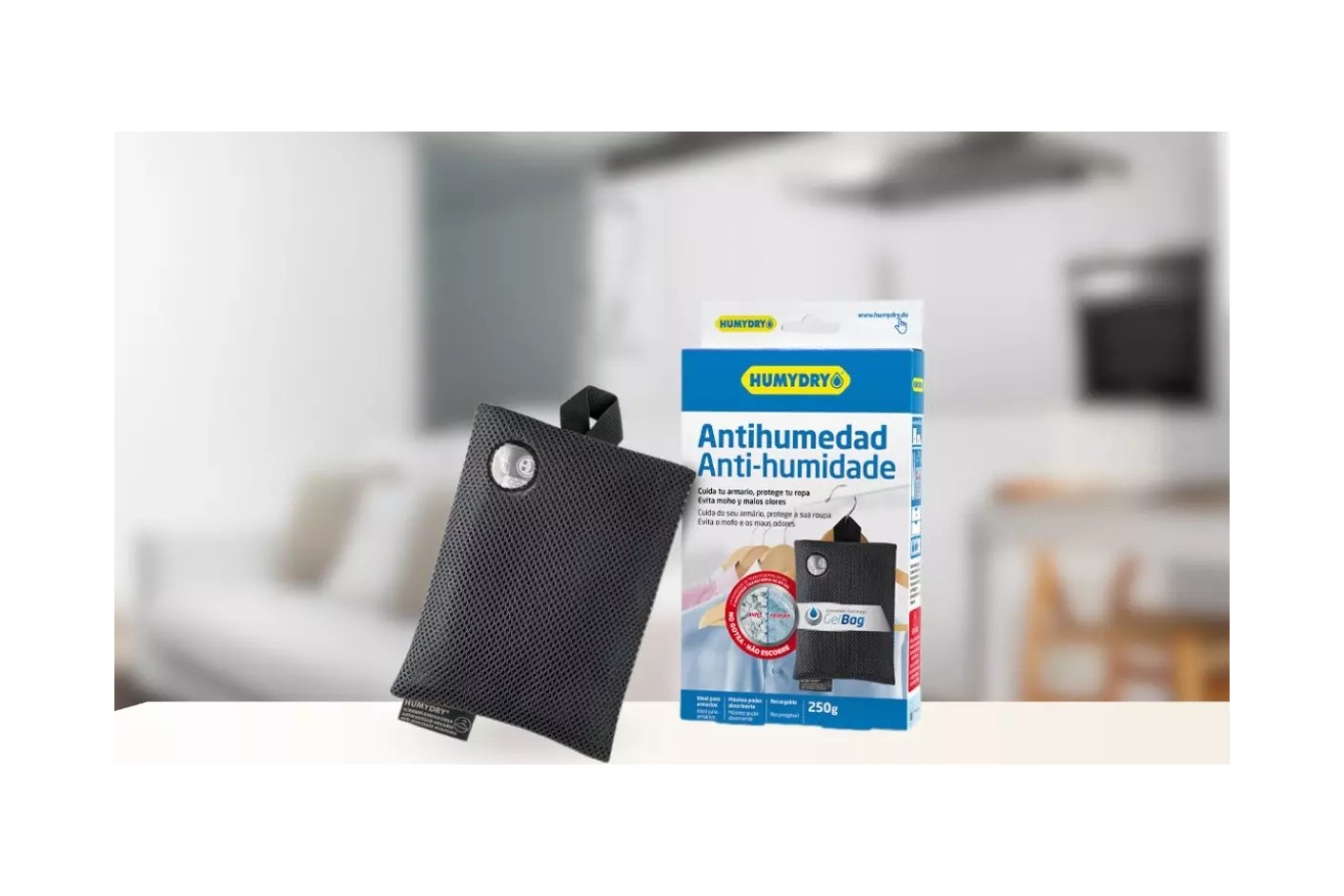 HUMYDRY® 3D 250g: la solución para la humedad en armarios